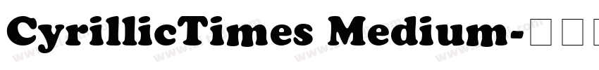 CyrillicTimes Medium字体转换
